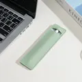 Astuccio per penne in pelle PU minimalista verde chiaro custodia protettiva per stilo - Verde chiaro