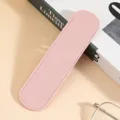Custodia protettiva in pelle PU rosa per penne stilografiche e matite portatile. - Rosa