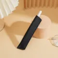 Schwarze PU Leder Stifttasche Einzeln, Schutzhuelle fuer Kugelschreiber und Bleistifte Stift. - 541 Schwarz