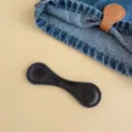 Magnetic leather clip for pant hem and sleeve adjustment, no-sew hemming solution - Black