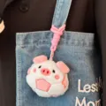 Cute pink pig soccer ball plush keychain charm for backpack bags and sports gift sets - Pink Pig (ED6000487911)