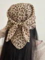 Elegante bandana bohémien con stampa leopardata legata sulla testa stile etnico. - 1# Stampa Leopardata Chiara