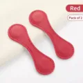 Rote magnetische Saumclips zum Kürzen von Hosen und Ärmeln, 2er-Set, ohne Nähen - Stil 8 Saumfixierer / 2 Stück/Set / Rot