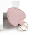 Rosa Herz Leder Schlüsselanhänger Variante, stilvoller Taschenanhänger für den Alltag. - Rosa