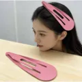 Giant pink waterdrop snap hair clip creative photography prop for fun and styling - 超大号BB夹(粉色)