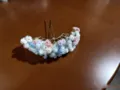 Elegant multicolor baby's breath flower hair fork for bridal wedding hairstyles. - Baby's Breath Hairpin (4#) / Colorful