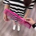 Novelty giant pink comb toy for creative photography and fun prank gift for friends - 巨无霸梳子(玫红)