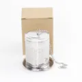 Panier infuseur a the en acier inoxydable avec chaine et plateau pour infusion de the. - Ensemble pièce nid d'abeille et assiette taille moyenne – Pièce unique