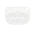 Planche à découper cuisine TPU en forme d'ours mignon, anti-moisissure antibactérienne fruits. - L / Blanc