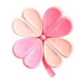 Rosa und pfirsichfarbener vierblättriger Kleeblatt Magnet-Verschlussclip für die Küche. - Magnetischer Verschlussclip Kleeblatt [Rosa]