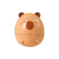 Cute capybara mechanical kitchen timer for study time management and cooking reminders. - Capybara Tumbler Toy / Brown