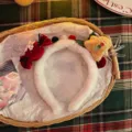 Diadema navideña de felpa blanca con hombre de jengibre y decoración de caramelo rojo - Diadema de Navidad - Caramelo de Hombre de Jengibre (16#) / 1 Pieza