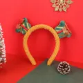 Cute plush Christmas headband featuring gift box decorations for holiday hair accessory - Knit Christmas Gift (9#)