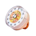 Capybara visual mechanical timer kitchen countdown tool cute desktop study management clock - Dark Brown