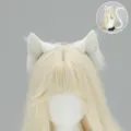 Ensemble serre-tête oreilles de chat en peluche blanche et queue pour cosplay et fêtes. - Blanc (Oreille)