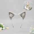Cosplay plush cat ear headband and fluffy tail set for cute anime dress up party. - Galaxy Kitty Cat Ears - Light