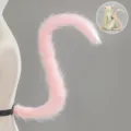 Ensemble queue et oreilles de chat en peluche rose, accessoires cosplay duveteux pour fêtes. - Rose (Queue)