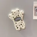Aimant de réfrigérateur ours motif vache décapsuleur créatif ouvre-bouteille de bière - Ouvre-bouteille magnétique multifonctionnel - imprimé léopard blanc cassé