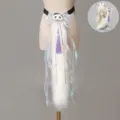 Lolita Chinese style plush cat tail cosplay accessory set featuring cute panda decor variant - Tail / Purple