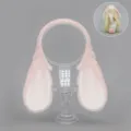Pink Plush Lop-Eared Bunny Headband Lolita Cute Rabbit Ear Hair Hoop Headwear Accessory - Rabbit Ear / Pink White