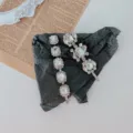 Pince à cheveux faite main avec cristaux carrés scintillants pour coiffure élégante - Pince Set Strass