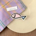 Süße Haarklammer kleiner Fisch in Pink und Blau im Dopamin-Stil für Mädchen - Rosa Fisch