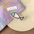 Dopamin-Serie süße Haarklammer in Fischform für Mädchen in weichen Pastellfarben - Grünkopf-Fisch