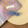 Süße Haarspange in blauer Fischform im trendigen Dopamin-Stil für Mädchen - Blauer Fisch