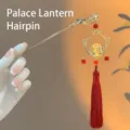 Handcrafted ancient Chinese style hair stick with red tassel and glowing palace lantern charm - 4# Luminous Lantern Hair Stick - Unsleep