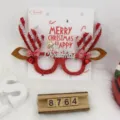 Adorable Christmas reindeer antler glasses frame for kids holiday party photo props - Red Letters Style