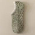 Calze da interno spesse in pile corallo verde salvia con gommini antiscivolo - Verde senape
