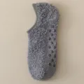 Calzini da pavimento antiscivolo in pile corallo grigio uomo caldi e spessi invernali - Grigio scuro