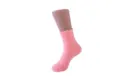 Soft pink coral fleece fuzzy socks for men and women, cozy solid color sleeping socks - Sizes 39-44 / Bright Pink