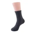 Soft charcoal gray coral fleece fuzzy sleep socks for men and women, cozy winter socks - Sizes 39-44 / Dark Gray