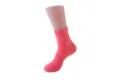 Soft pink coral fleece cozy sleep socks for men and women in solid candy color - Sizes 39-44 / Watermelon red