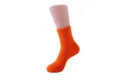 Soft and cozy orange coral fleece fuzzy sleep socks for men and women in candy colors - Sizes 39-44 / Orange Red