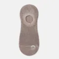 Professionele beige mesh no-show sokken voor heren van 100% natuurlijke katoenen stof - Eén maat / Bruin