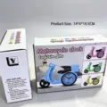 Sveglia creativa a forma di moto in vari colori con confezione regalo decorativa - Stile Moto Coreana / Rosa