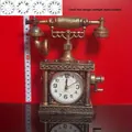 Sveglia vintage a forma di telefono con vari stili di quadrante - Sveglia Telefono / Bronzo