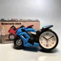 Sveglia creativa a forma di moto blu per decorazione comodino per studenti - Stile Auto da Corsa / 20x11.5x7cm (207g) / Blu