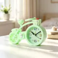 Sveglia creativa a forma di bicicletta verde menta per comodino studentesco - Bicicletta in stile coreano / 18*12*6CM / Verde