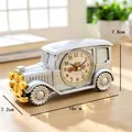 Sveglia creativa a forma di camion vintage argento, dimensioni 18 x 7.2 x 7.8 cm - Stile Auto d'Epoca / 18x7.2x7.8cm / Argento