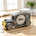 Sveglia analogica vintage a forma di auto d'epoca, 18x7,8x7,2cm, per comodino camera - Stile Auto d'Epoca / 18x7.2x7.8cm / Bronzo