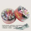 Complete household sewing kit set in a round red storage box with 12 threads and tools - 8910 Sewing Box (12 Threads)