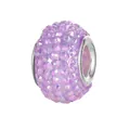 Elegant purple crystal pavé charm bead for DIY handmade jewelry bracelets and necklaces - Purple Pave Rhinestone (22)
