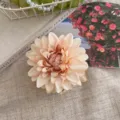 Pince à cheveux vintage en forme de rose abricot élégante pour la coiffure féminine - Dahlia Jaune Clair