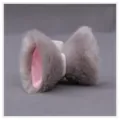 Pince à cheveux oreilles d'animaux en peluche Lolita, jolie barrette chat renard cosplay. - Oreilles de renard pointues gris et rose