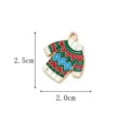 Pendentif pull de Noël en émail avec dimensions 2,5 cm par 2,0 cm pour bijoux DIY - 01-Pull de Noël