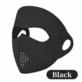 Masque de protection solaire intégrale facekini noir avec mesh respirant au nez - Full Face Protection Style / Noir