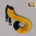 Plush tiger ears and tail costume set for kids, perfect for animal dress up and parties. - Little Tiger Tail